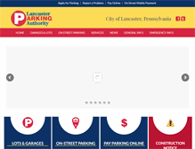 Tablet Screenshot of lancasterparkingauthority.com